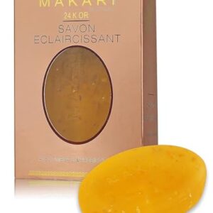 Makari 24K Gold Soap Bar 5oz with Omega 3 and Probiotics for Skin Care