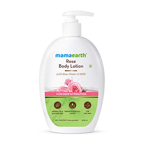 Mamaearth Rose Body Lotion for Oily Skin, 400 ml