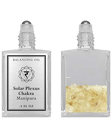 Manipura Solar Plexus Chakra Oil - Citrine Infused Roll-On for Pulse Points - Image 2