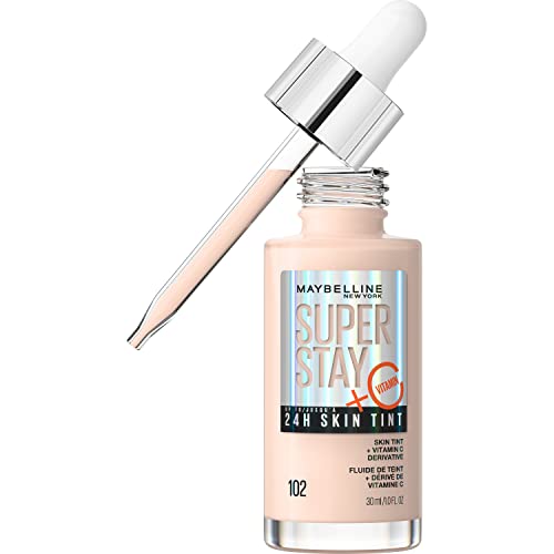 Maybelline Super Stay 24HR Skin Tint 102 Light-Medium Coverage with Vitamin C