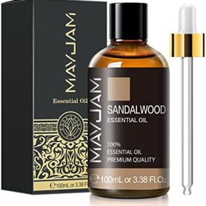 MAYJAM Sandalwood Essential Oil 3.38FL.OZ for Aromatherapy, Candle & Soap Making