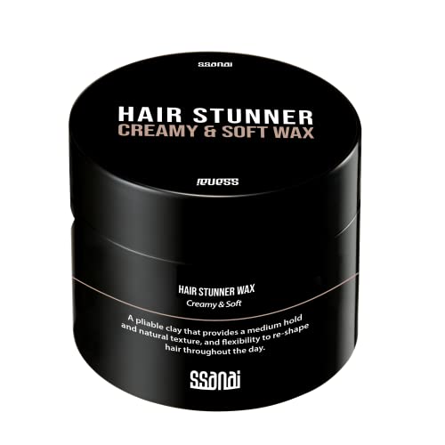 Medium Hold Hair Wax Cream for Wavy Styles - 1.76oz Men's Styling Product