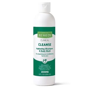 Medline Remedy No-Rinse Shampoo & Body Wash, Vanilla, 12 Count