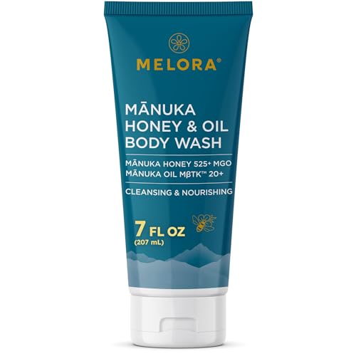 MELORA Manuka Honey Body Wash ? 7 Oz, Moisturizing Soap
