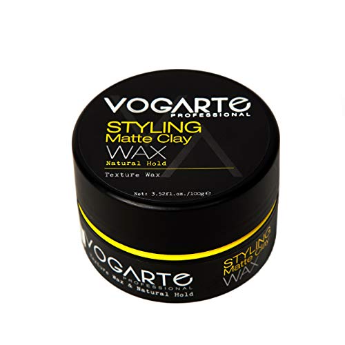 Men?s Hair Clay Wax, Natural Hold, Matte Finish, 3.52 oz