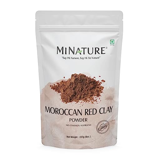 Mi Nature Moroccan Red Clay Powder for Masks & Scrubs