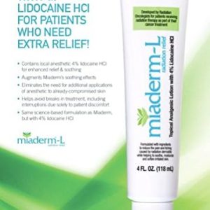 Miaderm-L 4 Oz Radiation Relief Lotion with 4% Lidocaine
