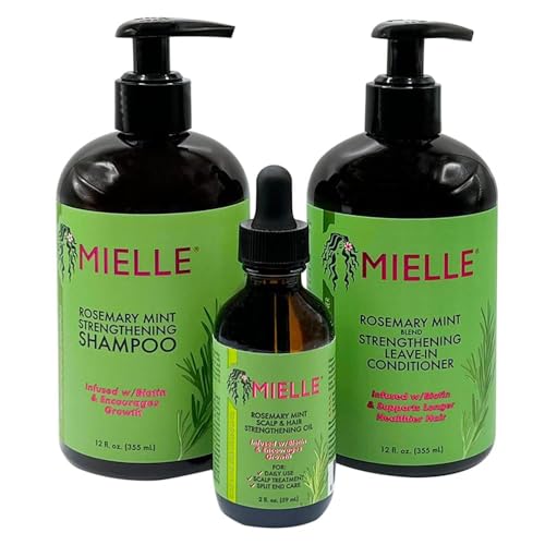 MIELLE Rosemary Mint Biotin Hair Growth Bundle 3 PCS