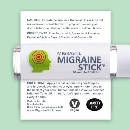 Migrastil Migraine Roll-On: Cooling Peppermint Aromatherapy Stick - Image 2