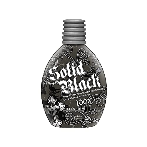 Millennium Tanning Solid Black 100X Indoor Lotion for Tanning Beds, 13.5 oz