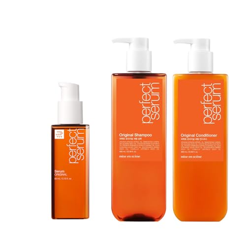 Mise En Scene Perfect Serum Set: Shampoo, Conditioner, Serum