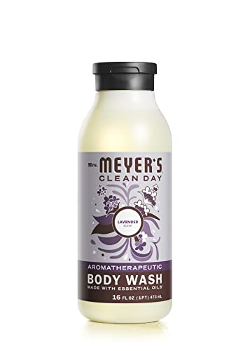 Mrs. Meyer's Lavender Biodegradable Body Wash 16 oz for Men and Women