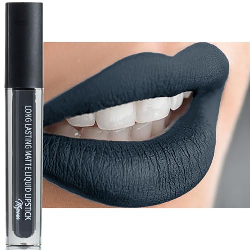 Mynena Grey Long-Lasting Matte Liquid Lipstick - Smudge-Proof, Waterproof, Vegan, Hydrating