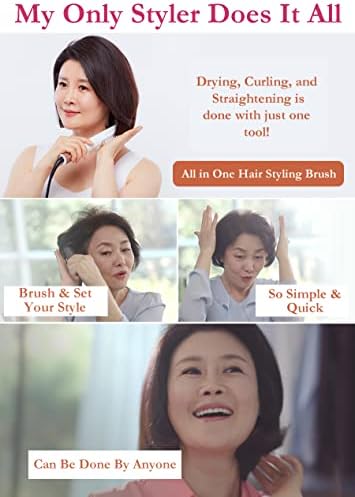 MyOnlyStyler 4-in-1 Hot Air Brush: Volumizer, Dryer, Curler, Straightener - Image 4