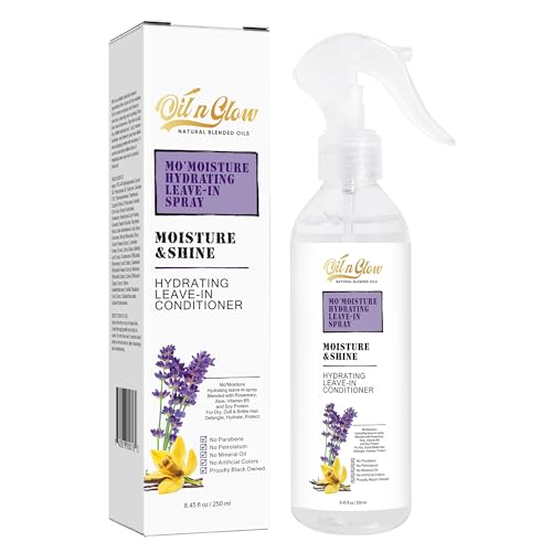 Natural Leave-In Conditioner for Dry, Coarse Hair - Sulfate-Free Moisturizer 8.45 Fl.Oz