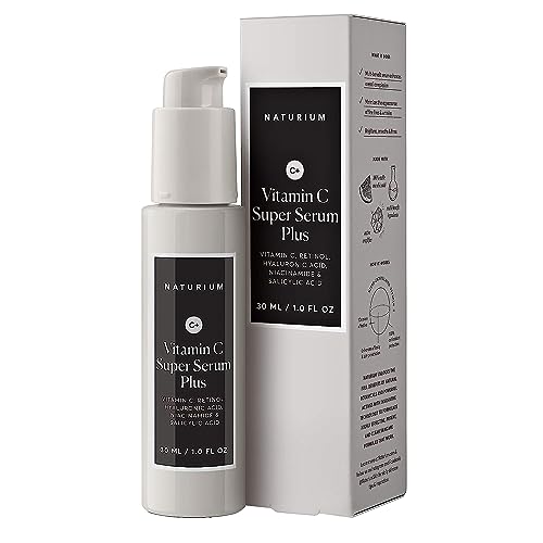 Naturium Vitamin C Super Serum Plus with Retinol Hyaluronic Acid Niacinamide 1 oz