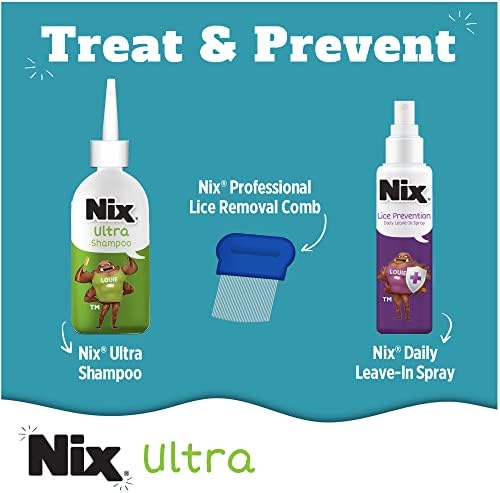 Nix Lice Treatment Kit: Shampoo, Comb & Leave-in Spray - Image 2