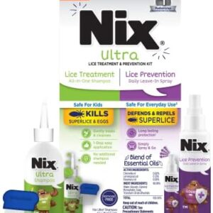 Nix Lice Treatment Kit: Shampoo, Comb & Leave-in Spray