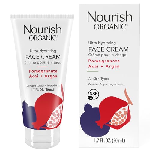 Nourish Organic Face Cream, Pomegranate Acai & Argan, 1.7 Oz