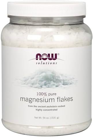 NOW Foods Pure Magnesium Flakes, Zechstein, 54-Ounce