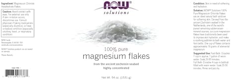 NOW Foods Pure Magnesium Flakes, Zechstein, 54-Ounce - Image 2