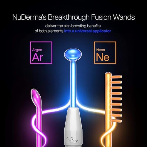 NuDerma Clinical Skin Therapy Wand - Portable Anti-Aging & Radiance Machine with 6 Wands - Image 2