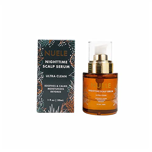 Nuele Nighttime Scalp Serum - Organic Detox for Fuller, Healthier Hair - 1 Fl Oz