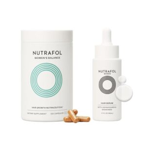Nutrafol Women's Balance Hair Growth Supplement and Serum, 1 Month Supply for Ages 45+