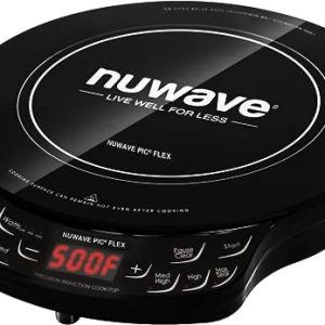 Nuwave Flex Induction Cooktop, 10.25” Ceramic Glass, 45 Temps, 3 Wattage Settings