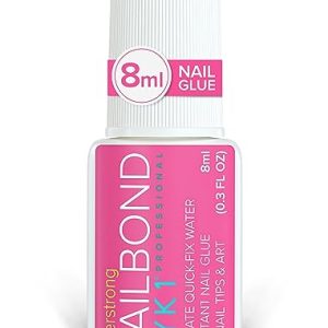 NYK1 Super Strong Nail Glue (8ml) for Acrylic, Press-On & Nail Tips