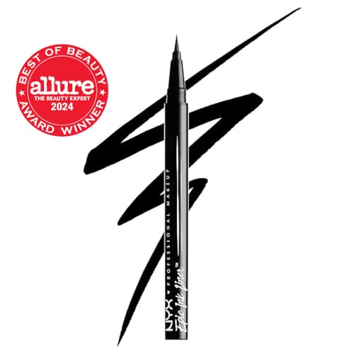 NYX Epic Ink Liner - Waterproof Black Liquid Eyeliner, Vegan Formula - Image 2