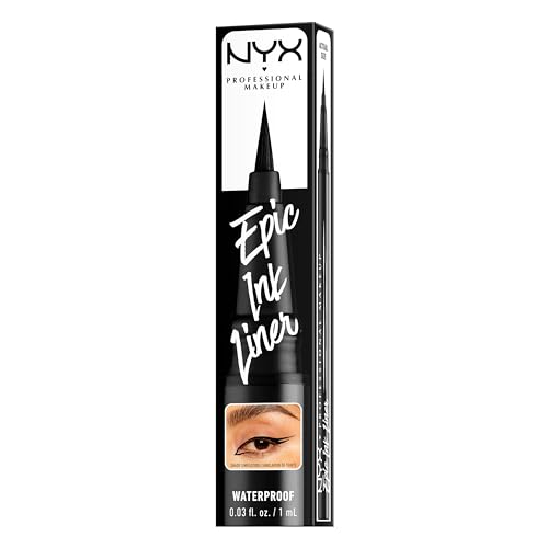 NYX Epic Ink Liner - Waterproof Black Liquid Eyeliner, Vegan Formula - Image 10