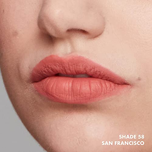 NYX Soft Matte Lip Cream - San Francisco, Peachy Brown Nude Liquid Lipstick - Image 3