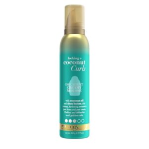 OGX Coconut Curls Decadent Creamy Mousse, 7.9 oz