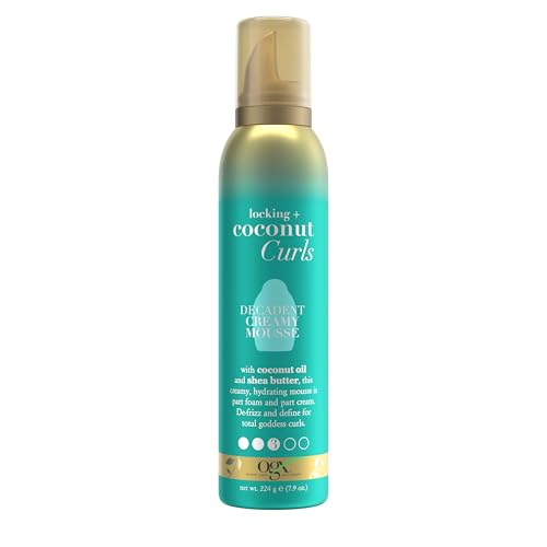 OGX Coconut Curls Decadent Creamy Mousse, 7.9 oz