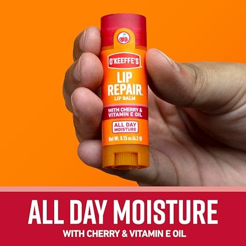 O'Keeffe's Cherry & Vitamin E Lip Repair Balm, Stick (Pack of 3) - Image 4
