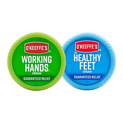 O'Keeffe's Working Hands Hand Cream 3.4 oz & Healthy Feet Foot Cream 3.2 oz