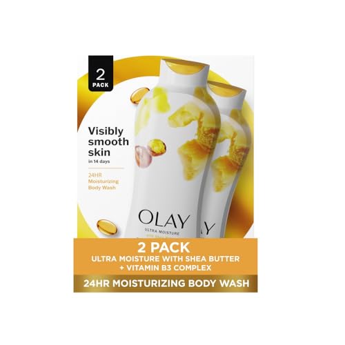 Olay Shea Butter Body Wash for Women, 22 oz (2-Pack)