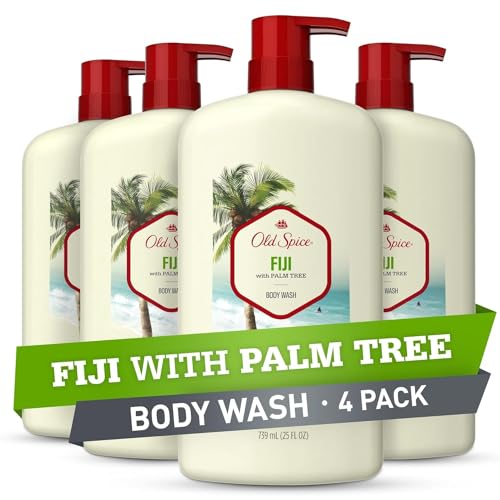 Old Spice Fiji Body Wash for Men, 25 fl oz, Pack of 4