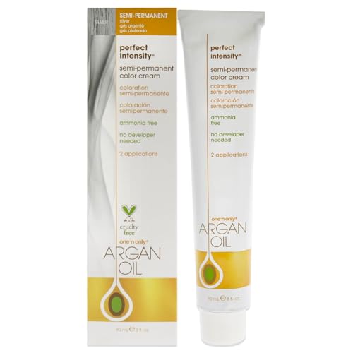 One N' Only Silver Semi-Permanent Hair Color with Argan Oil - 3 oz
