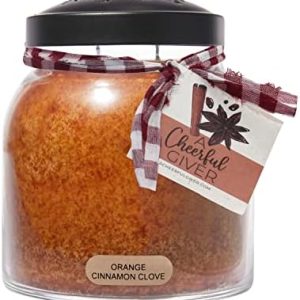 Orange Cinnamon Clove Scented Candle Jar - 34oz, 155 Hours Burn Time