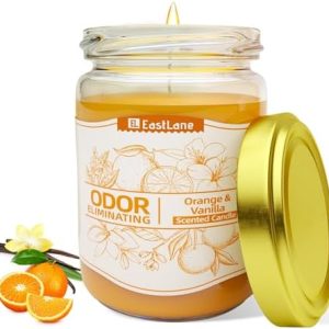 Orange & Vanilla Odor Eliminating Soy Candles Set for Home and Pets