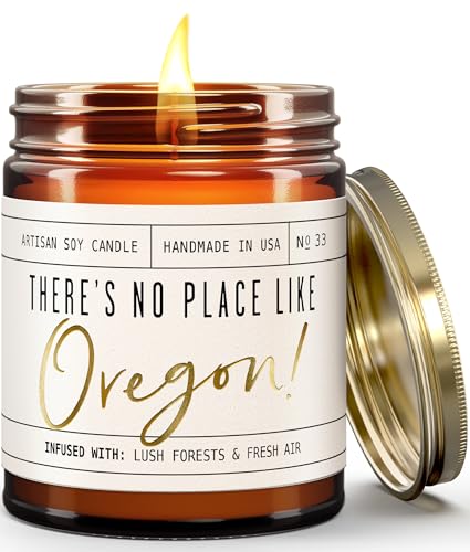 Oregon Candle - 9oz Jar, 50Hr Burn, USA Made, Lush Forests & Fresh Air