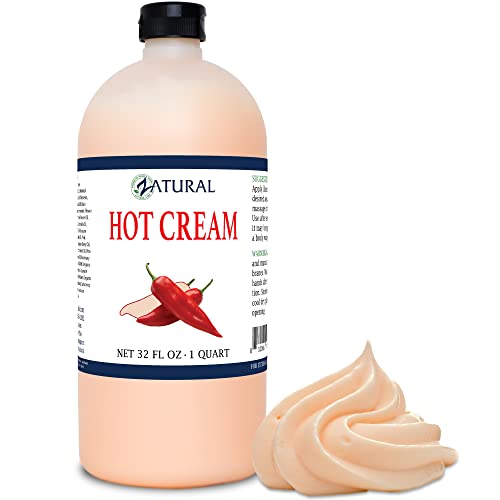 Organic Hot Cream for Cellulite and Slimming - 32 oz Muscle Rub, Doctor Formulated