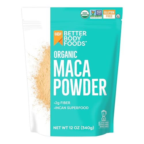 Organic Maca Powder, Non-GMO & Gluten-Free, 12 oz