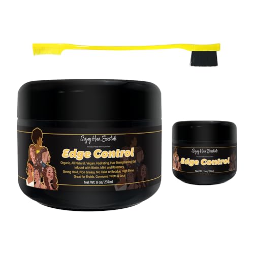 Organic Vegan Edge Control Gel with Biotin, 8oz