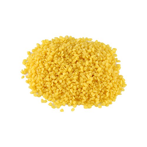 Organic Yellow Beeswax Pellets 50g - Pure & Natural for DIY Lip Balm, Lotions, and Soap Making