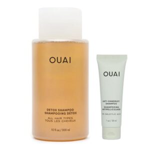 OUAI Detox & Anti-Dandruff Shampoo Bundle for Dry Scalp - 2 Count