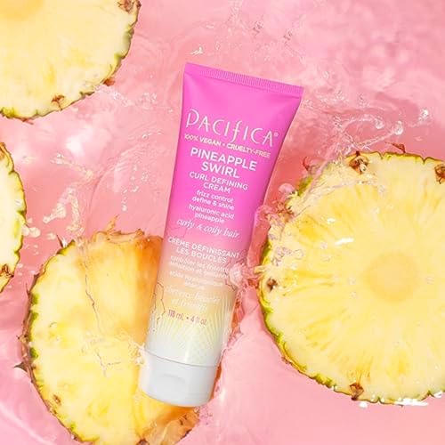 Pacifica Pineapple Swirl Curl Defining Cream, Vegan & Cruelty-Free, 4 Fl Oz - Image 5