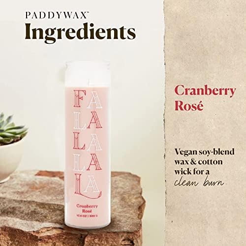 Paddywax Spark Cranberry Rosé Scented Candle, 10.6 oz Natural Wax, 2 Pack - Image 2